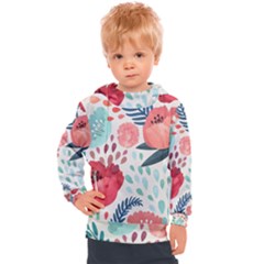Floral  Kids  Hooded Pullover by Sobalvarro