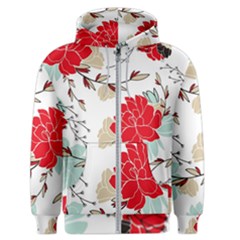 Floral Pattern  Men s Zipper Hoodie by Sobalvarro