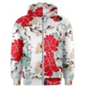 Floral pattern  Men s Zipper Hoodie View1