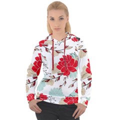 Floral Pattern  Women s Overhead Hoodie by Sobalvarro