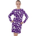Halloween  Long Sleeve Hoodie Dress View1