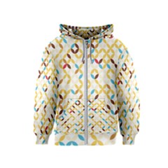 Tekstura-seamless-retro-pattern Kids  Zipper Hoodie by Sobalvarro