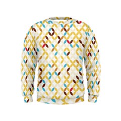 Tekstura-seamless-retro-pattern Kids  Sweatshirt by Sobalvarro
