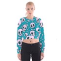 Skull Cropped Sweatshirt View1
