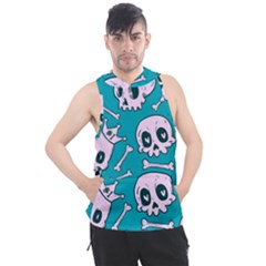 Skull Men s Sleeveless Hoodie by Sobalvarro