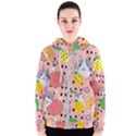 Cats and fruits  Women s Zipper Hoodie View1
