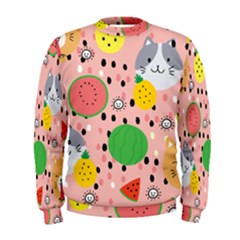 Cats And Fruits  Men s Sweatshirt by Sobalvarro