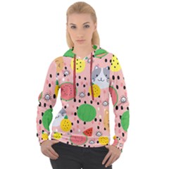 Cats And Fruits  Women s Overhead Hoodie by Sobalvarro