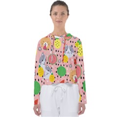 Cats And Fruits  Women s Slouchy Sweat by Sobalvarro