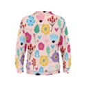 Tekstura-fon-tsvety-berries-flowers-pattern-seamless Kids  Sweatshirt View2