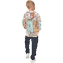 Colorful-baby-bear-cartoon-seamless-pattern Kids  Hooded Pullover View2