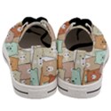 Colorful-baby-bear-cartoon-seamless-pattern Men s Low Top Canvas Sneakers View4