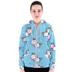 Unicorns  Women s Zipper Hoodie by Sobalvarro