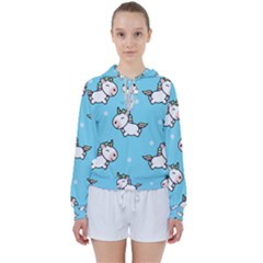 Unicorns  Women s Tie Up Sweat by Sobalvarro