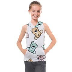 Bears Kids  Sleeveless Hoodie by Sobalvarro