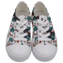 Seamless-cute-cat-pattern-vector Kids  Low Top Canvas Sneakers View1