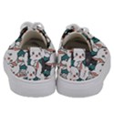 Seamless-cute-cat-pattern-vector Kids  Low Top Canvas Sneakers View4