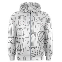 Cactus Men s Zipper Hoodie by Sobalvarro