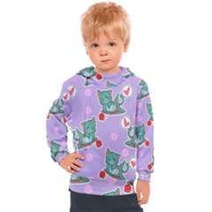 Playing Cats Kids  Hooded Pullover by Sobalvarro