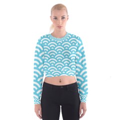 Waves Cropped Sweatshirt by Sobalvarro