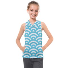 Waves Kids  Sleeveless Hoodie by Sobalvarro