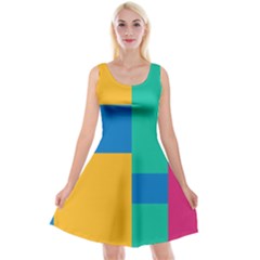 Squares  Reversible Velvet Sleeveless Dress by Sobalvarro