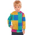 Squares  Kids  Hooded Pullover View1