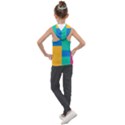 Squares  Kids  Sleeveless Hoodie View2