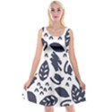 Orchard Leaves Reversible Velvet Sleeveless Dress View1