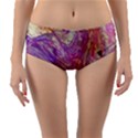 Marbling Abstract Layers Reversible Mid-Waist Bikini Bottoms View3