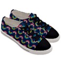 Geo Rainbow Stroke Men s Low Top Canvas Sneakers View3