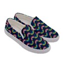 Geo Rainbow Stroke Women s Canvas Slip Ons View3