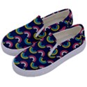 Geo Rainbow Stroke Kids  Canvas Slip Ons View2