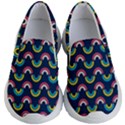 Geo Rainbow Stroke Kids Lightweight Slip Ons View1