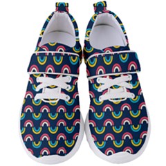 Geo Rainbow Stroke Women s Velcro Strap Shoes by tmsartbazaar