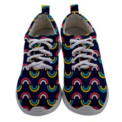 Geo Rainbow Stroke Athletic Shoes by tmsartbazaar