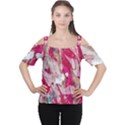 Magenta on pink Cutout Shoulder Tee View1