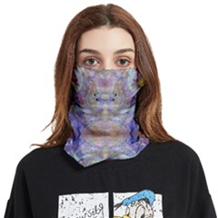 Amethyst Marbling Face Covering Bandana (two Sides) by kaleidomarblingart