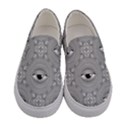 Eye Pattern Women s Canvas Slip Ons View1