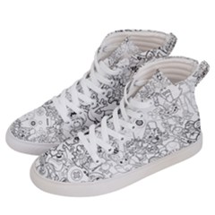 Game On Men s Hi-top Skate Sneakers by 100rainbowdresses