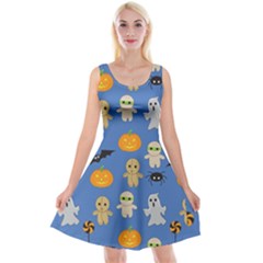 Halloween Reversible Velvet Sleeveless Dress by Sobalvarro