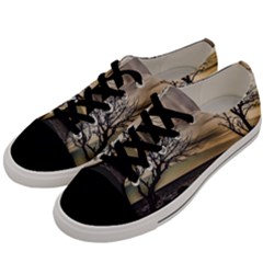 Coastal Sunset Scene At Montevideo City, Uruguay Men s Low Top Canvas Sneakers by dflcprintsclothing