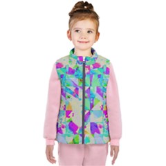 Watercolors Spots                                                         Kid s Puffer Vest by LalyLauraFLM