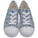 Azulejo style blue tiles Kids  Low Top Canvas Sneakers View1