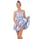 Rose and blue Vivid Marble Pattern 11 Inside Out Casual Dress View1