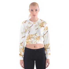 Birds And Flowers  Cropped Sweatshirt by Sobalvarro