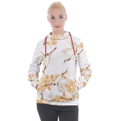 Birds And Flowers  Women s Hooded Pullover by Sobalvarro