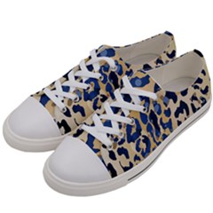 Leopard Skin  Women s Low Top Canvas Sneakers by Sobalvarro