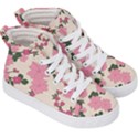 Floral Vintage Flowers Kids  Hi-Top Skate Sneakers View3
