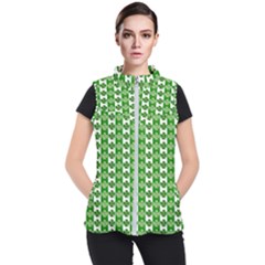 Clover Leaf Shamrock St Patricks Day Women s Puffer Vest by Dutashop